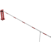 Manual barrier | with pneumatic spring | and hinged pole support | clear width: 5000 mm | with triangular lock